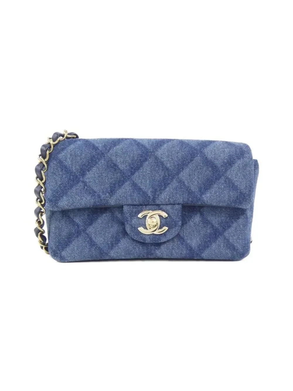 Chanel Shoulder Bag Blue - Picture 1 of 6